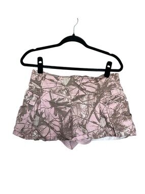 Y2K refuge Pink and Brown Camo Skort